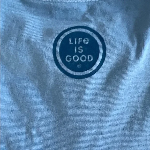 Life Is Good Sky Blue Heart Graphic Tee - Picture 4 of 5
